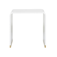 Chelsea House Waterfall End Table - White