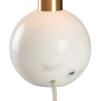 Chelsea House Orb Lamp - White