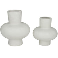 Design Shop  Cosmoliving By Cosmopolitan White Ceramic Gourd Style Vase