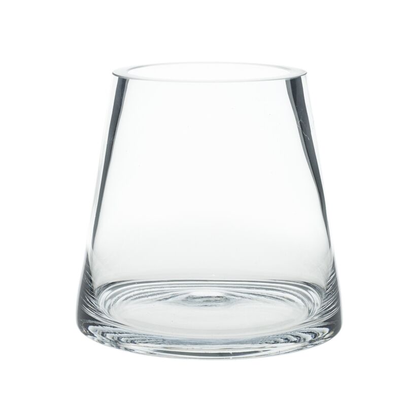 Design Shop Fat Pyramid Vase 4.5"x 4"