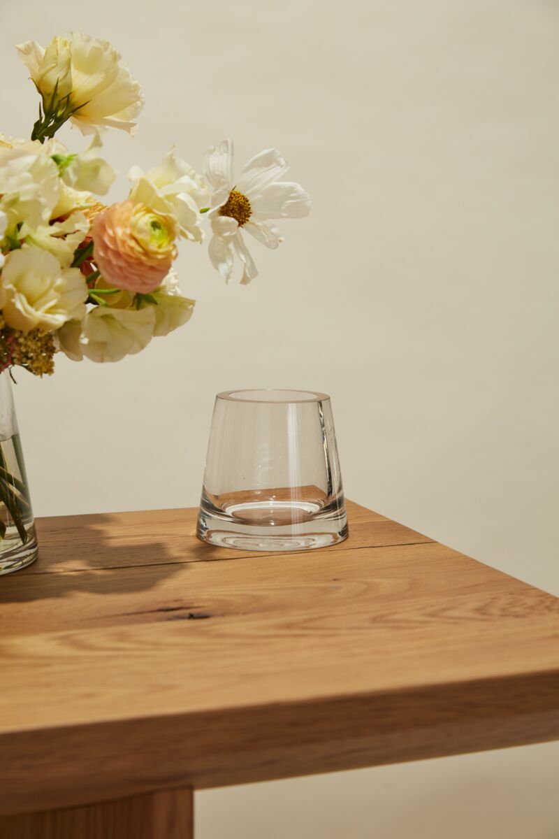Design Shop Fat Pyramid Vase 4.5"x 4"