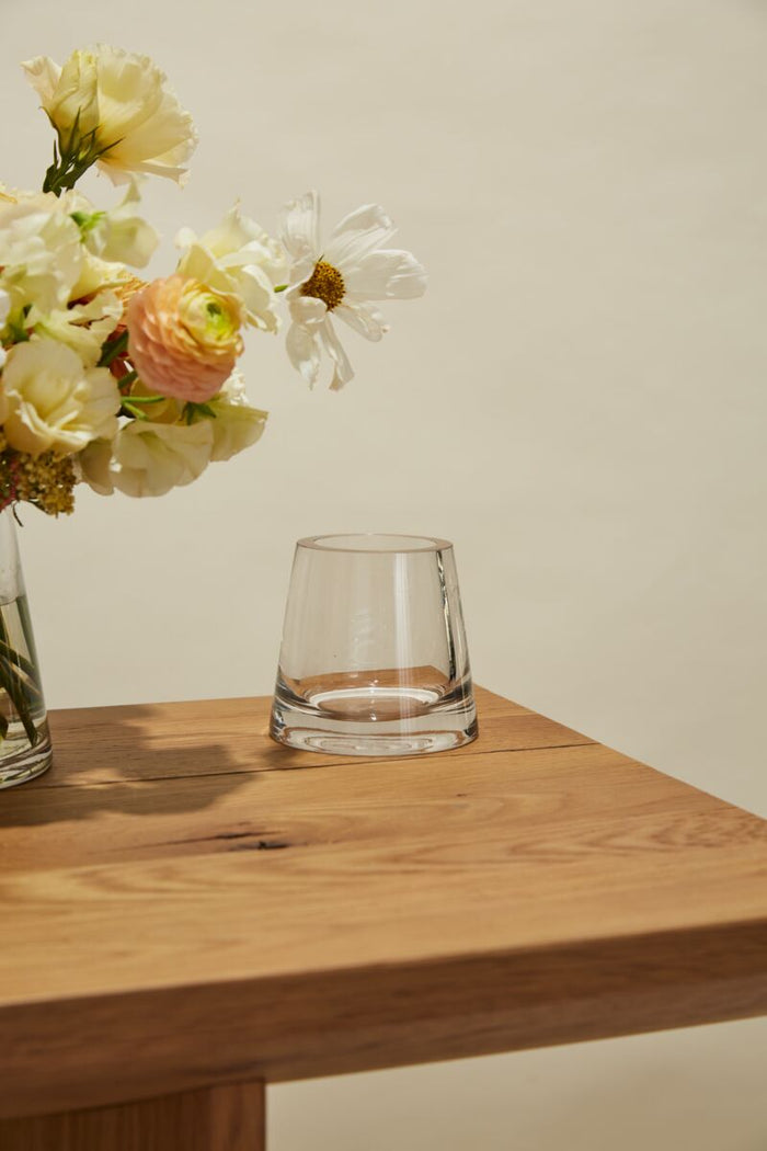 Design Shop Fat Pyramid Vase 4.5"x 4"