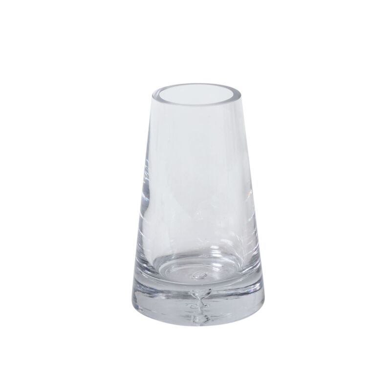 Design Shop Fat Pyramid Vase 4.75"x 8"