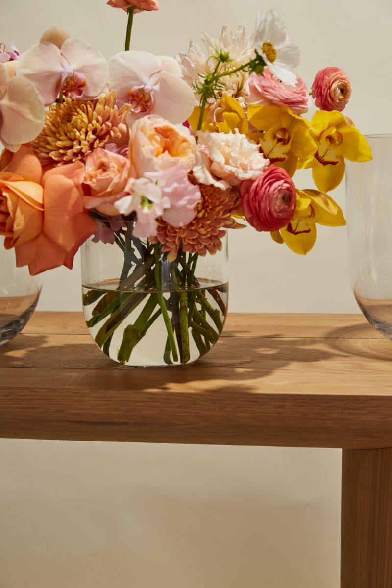Design Shop Clear Fat Bowl Vase, 6.25" X 6.25"
