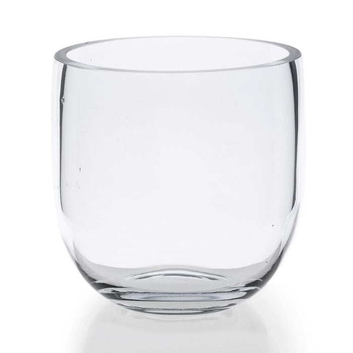 Design Shop Clear Fat Bowl Vase, 6.25" X 6.25", Set of 4.