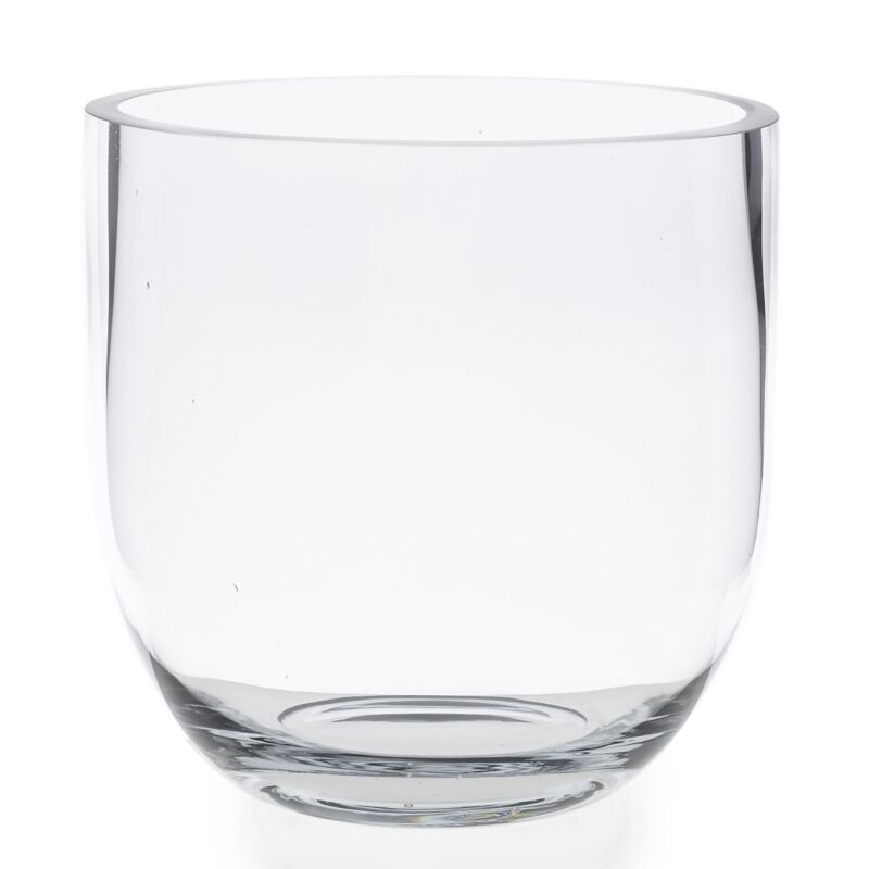 Design Shop Clear Fat Bowl Vase, 8" X 8"