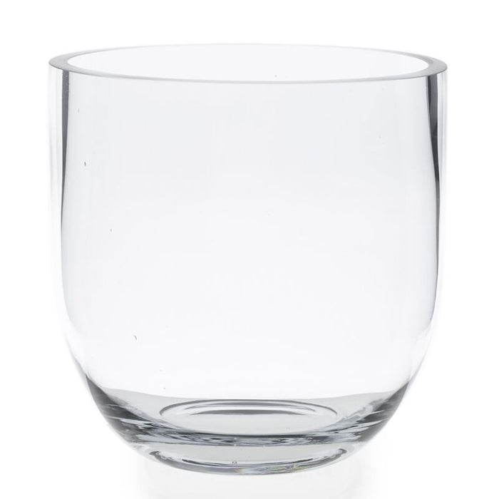 Design Shop Clear Fat Bowl Vase, 8" X 8"
