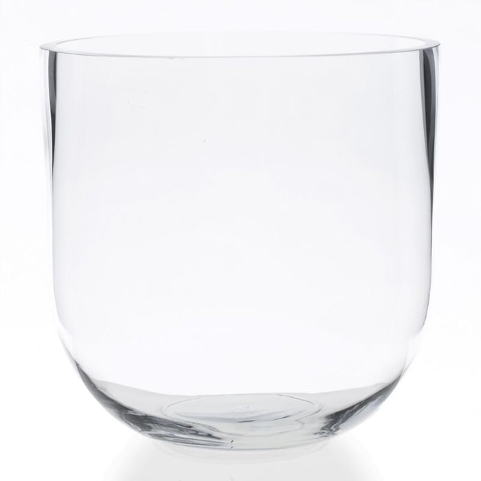 Design Shop Clear Fat Bowl Vase, 9.5" X 9.5"