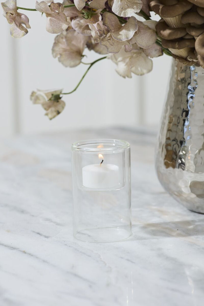 Design Shop Inset Candleholder 2.5"x 3.75", Set of 2