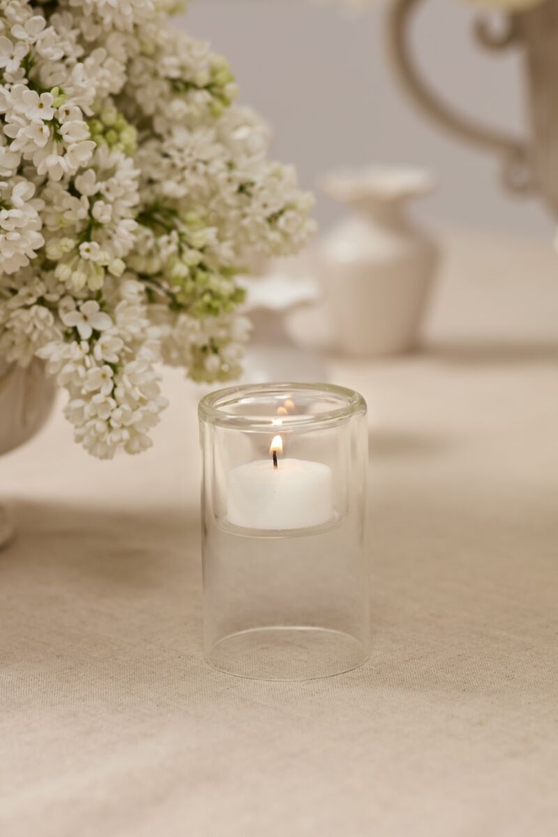 Design Shop Inset Candleholder 2.5"x 3.75", Set of 2