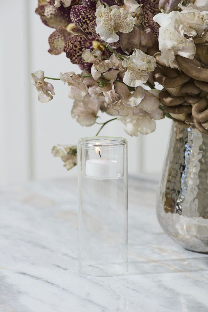 Design Shop Inset Candleholder 2.5"x 6.25", Set of 2