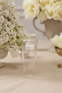 Design Shop Inset Candleholder 2.5"x 6.25", Set of 2
