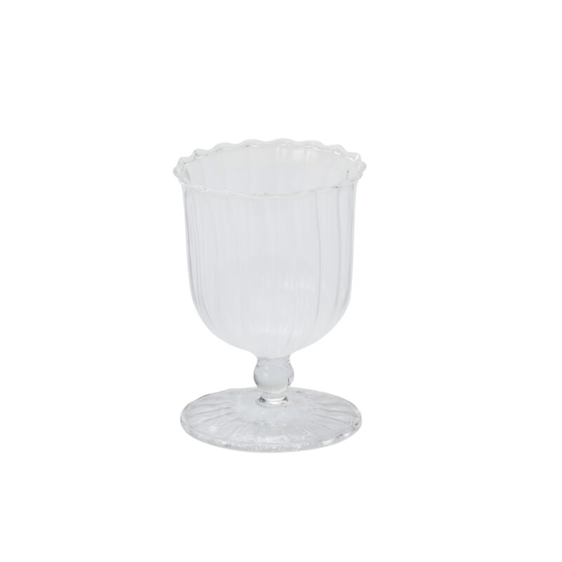 Design Shop Clear April Vase, 3.5" X 5", Set of 4.