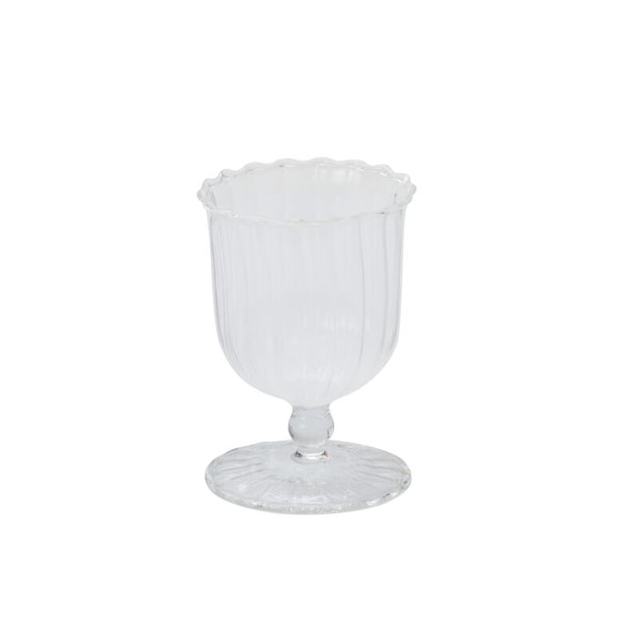 Design Shop Clear April Vase, 3.5" X 5", Set of 4.