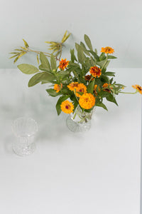 Design Shop Clear April Vase, 3.5" X 5", Set of 4.