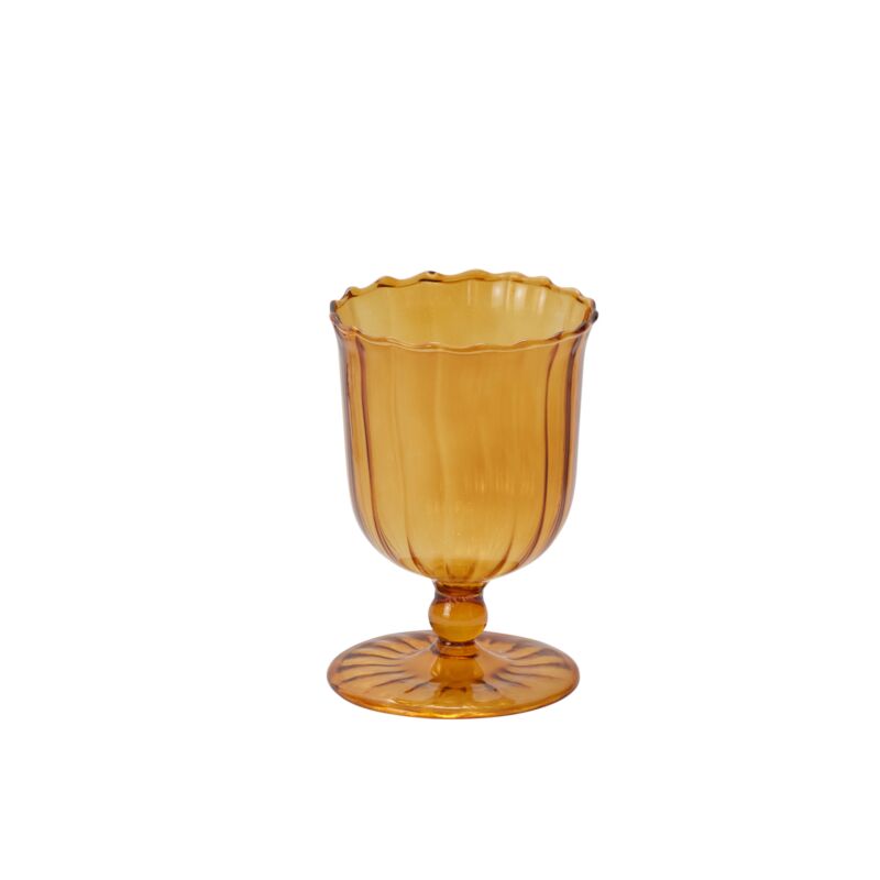 Design Shop Amber April Vase, 3.5" X 5", Set of 4.