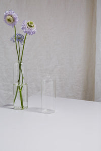 Design Shop Clear Highball Budvase, 2.25" X 6", Set of 4.