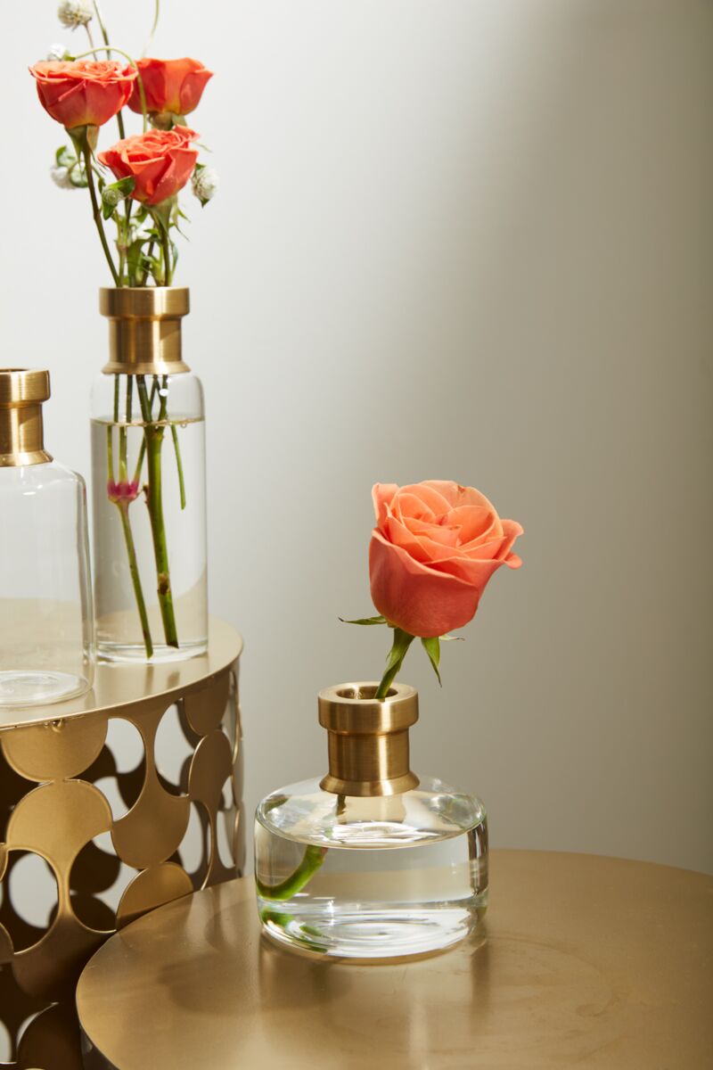 Design Shop Clear Jimmy Budvase, 4" X 4"