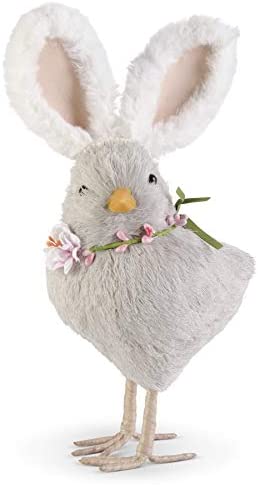 11 Inch Gray Chick w/Bunny Ears
