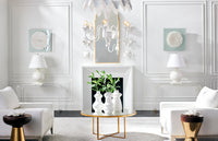 Chelsea House Fern Chandelier - White