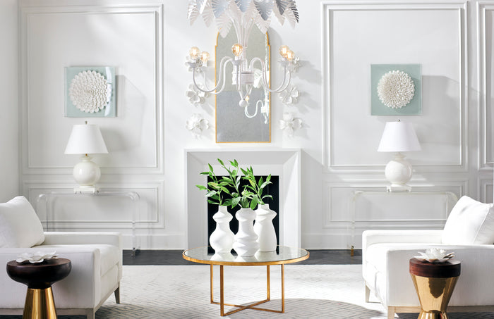 Chelsea House Fern Chandelier - White