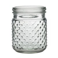 Design Shop Clear Hobnail Jar, 4" X 5".