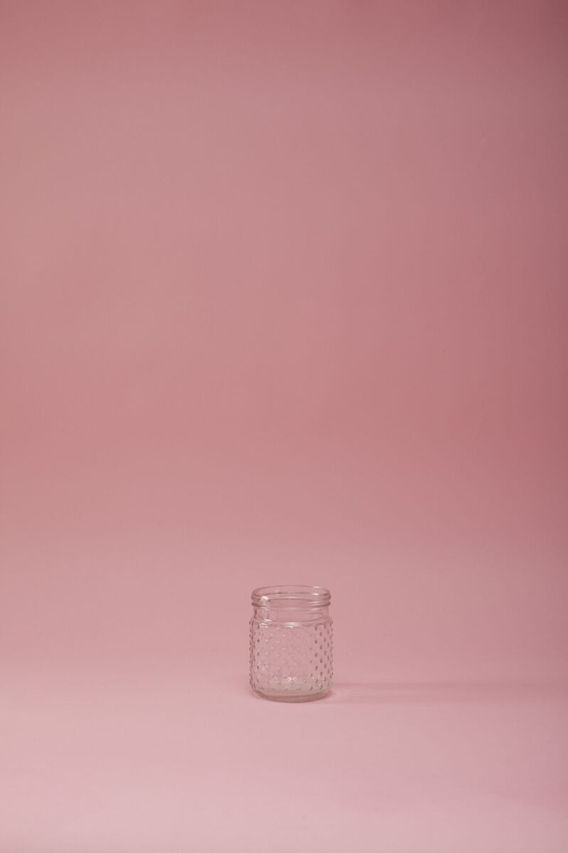 Design Shop Clear Hobnail Jar, 4" X 5".
