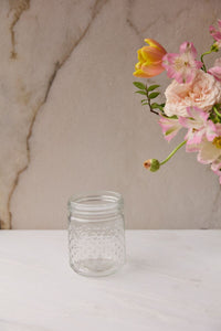 Design Shop Clear Hobnail Jar, 4" X 5".