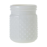 Design Shop White Hobnail Jar, 4" X 5".