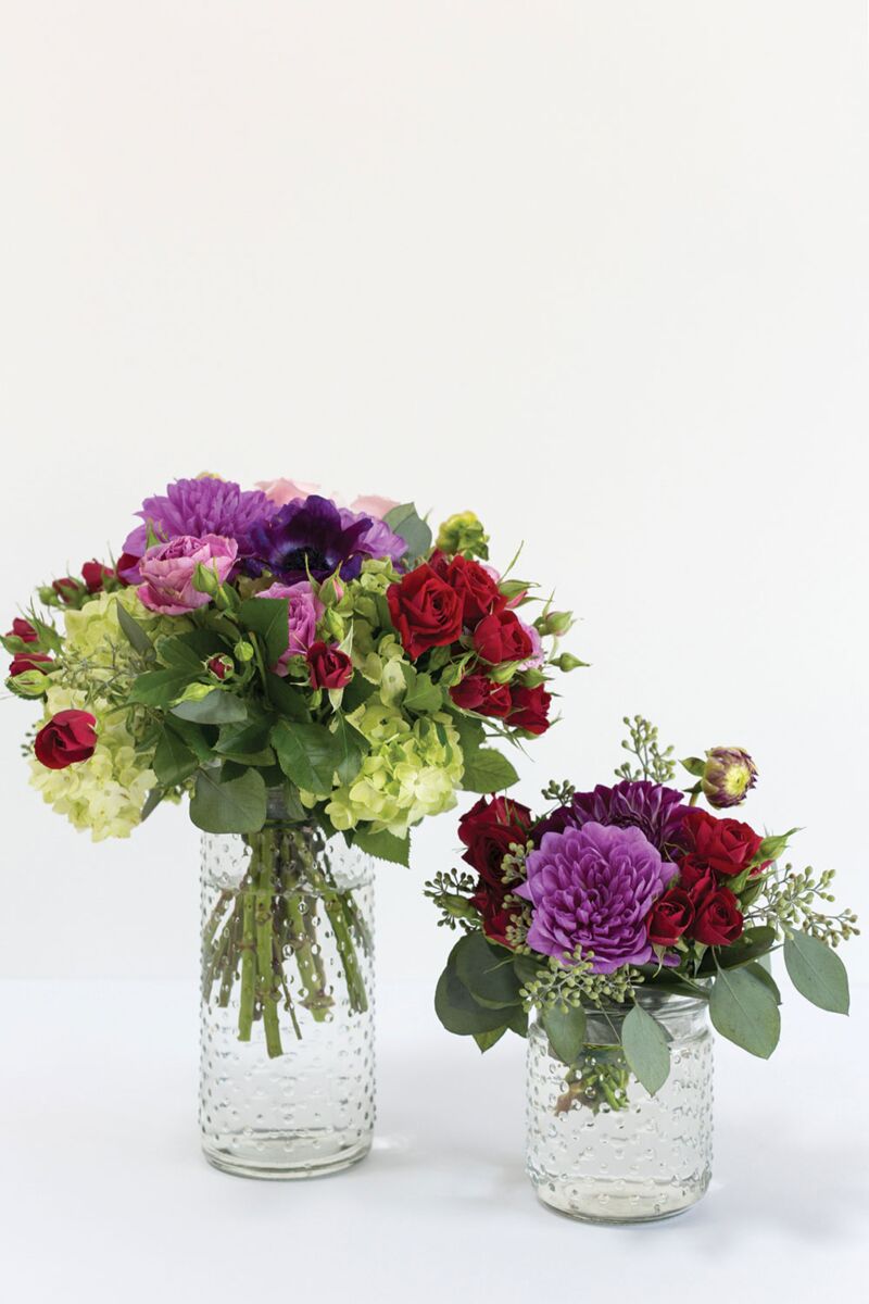 Design Shop Clear Hobnail Jar, 4" X 9.25".
