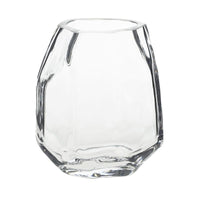 Design Shop Clear Denali Vase, 4" X 4.5".