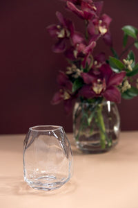 Design Shop Clear Denali Vase, 4" X 4.5".