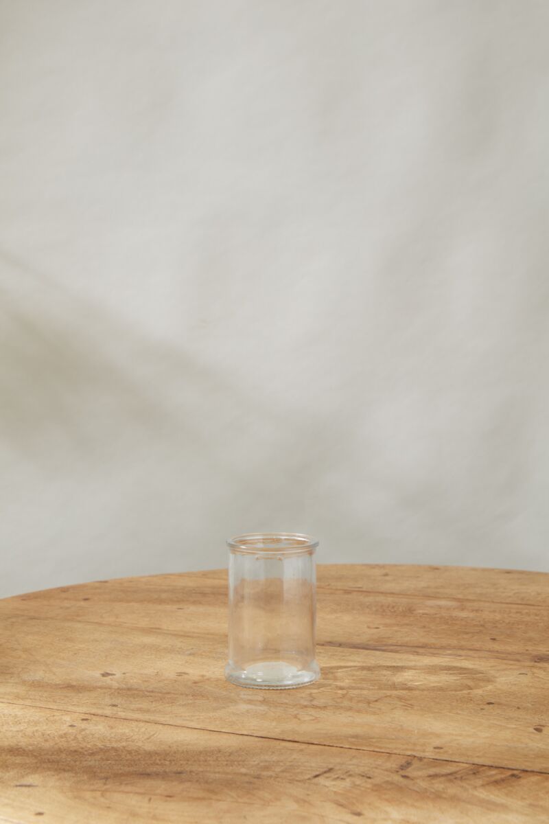 Design Shop Clear Veza Vase, 3" X 4.5".
