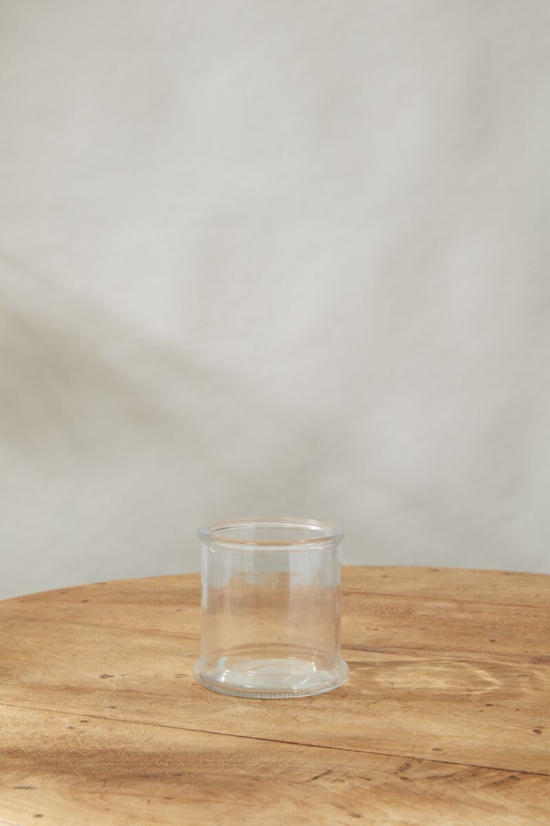 Design Shop Clear Veza Vase, 5" X 4.75".