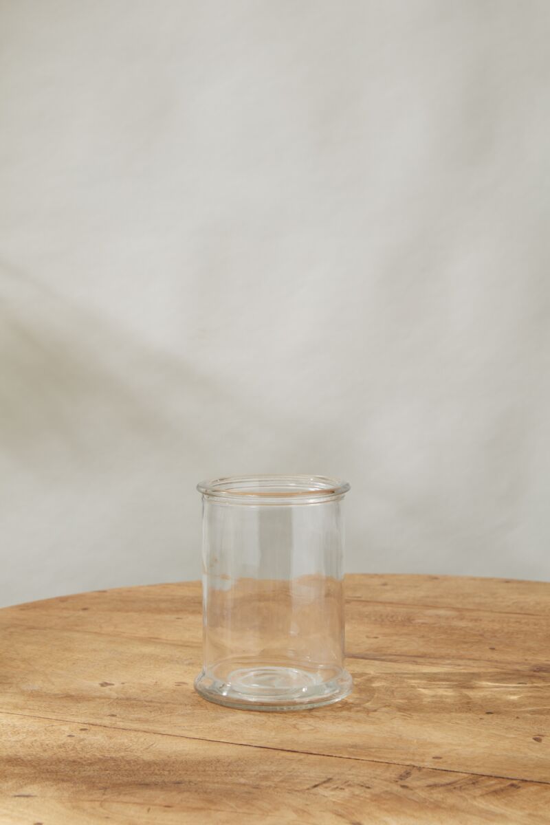 Design Shop Clear Veza Vase, 5" X 6.75".