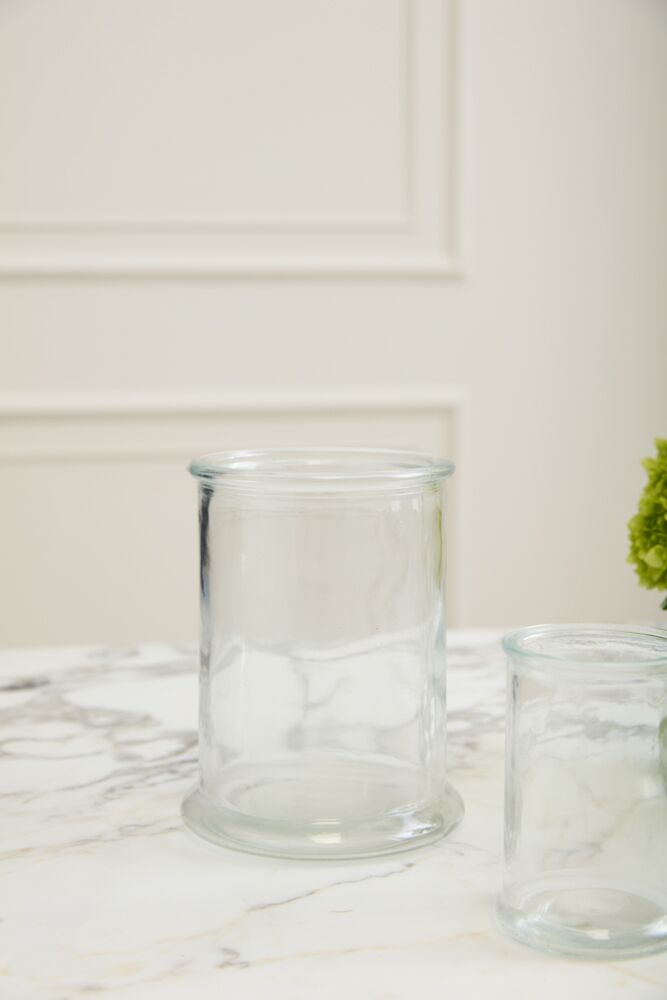 Design Shop Clear Veza Vase, 5" X 6.75".