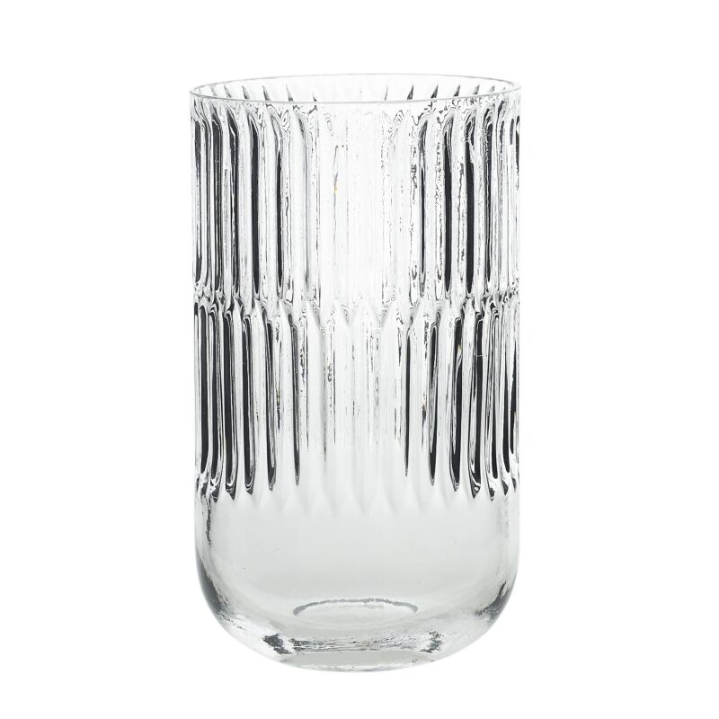 Design Shop Clear Serena Vase, 4.25" X 7.5".