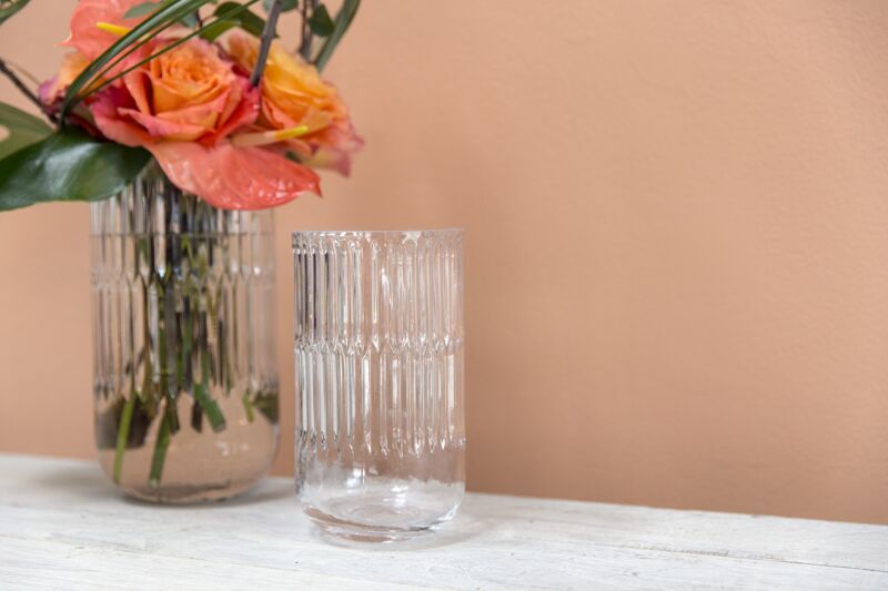 Design Shop Clear Serena Vase, 4.25" X 7.5".