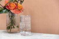 Design Shop Clear Serena Vase, 4.25" X 7.5".