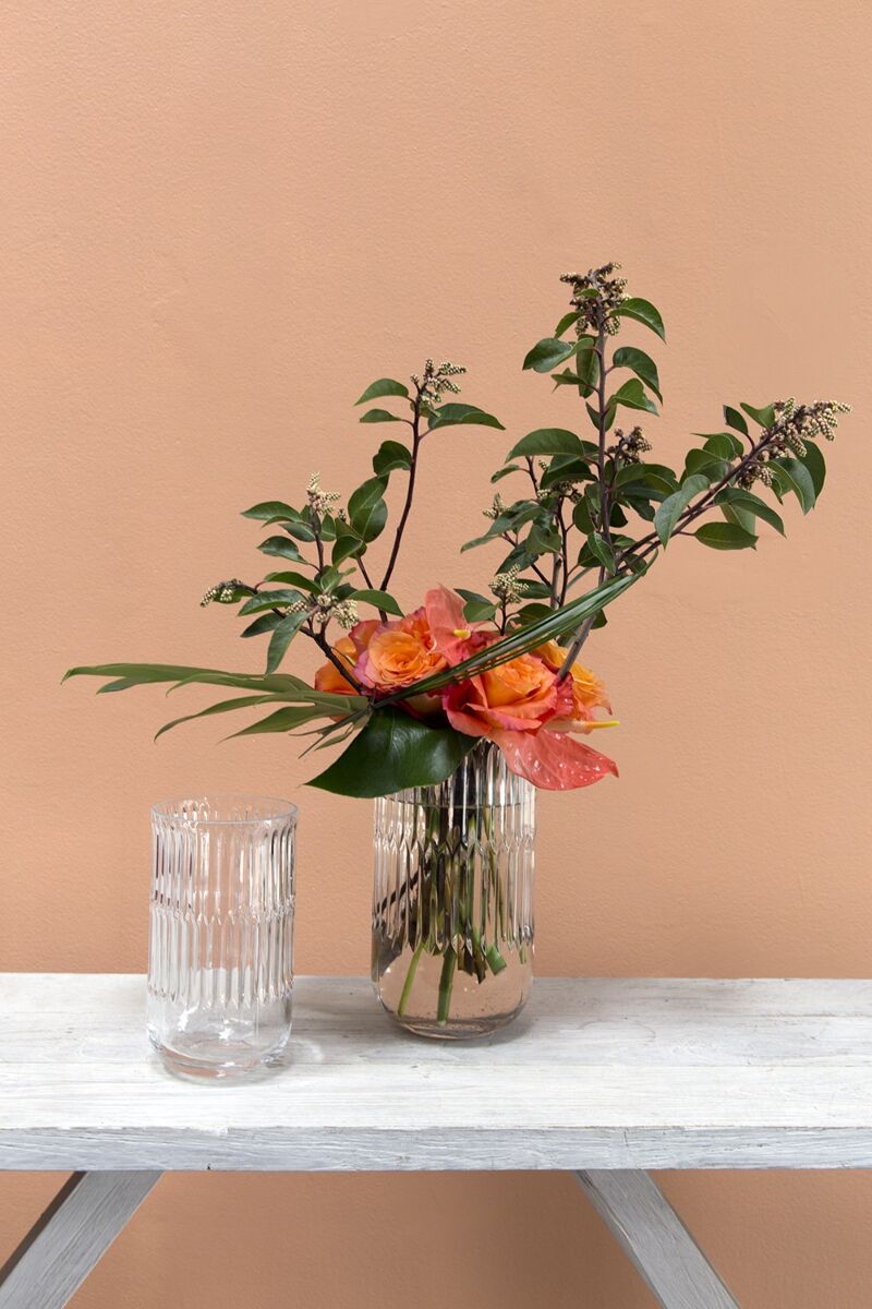 Design Shop Clear Serena Vase, 5.25" X 9.75".
