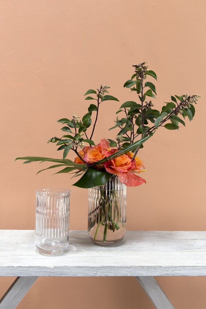 Design Shop Clear Serena Vase, 5.25" X 9.75".