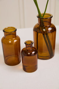 Design Shop Amber Billie Bottle, 2.5" X 4.75".