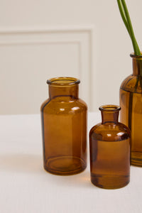 Design Shop Amber Billie Bottle, 3.25" X 6.25".