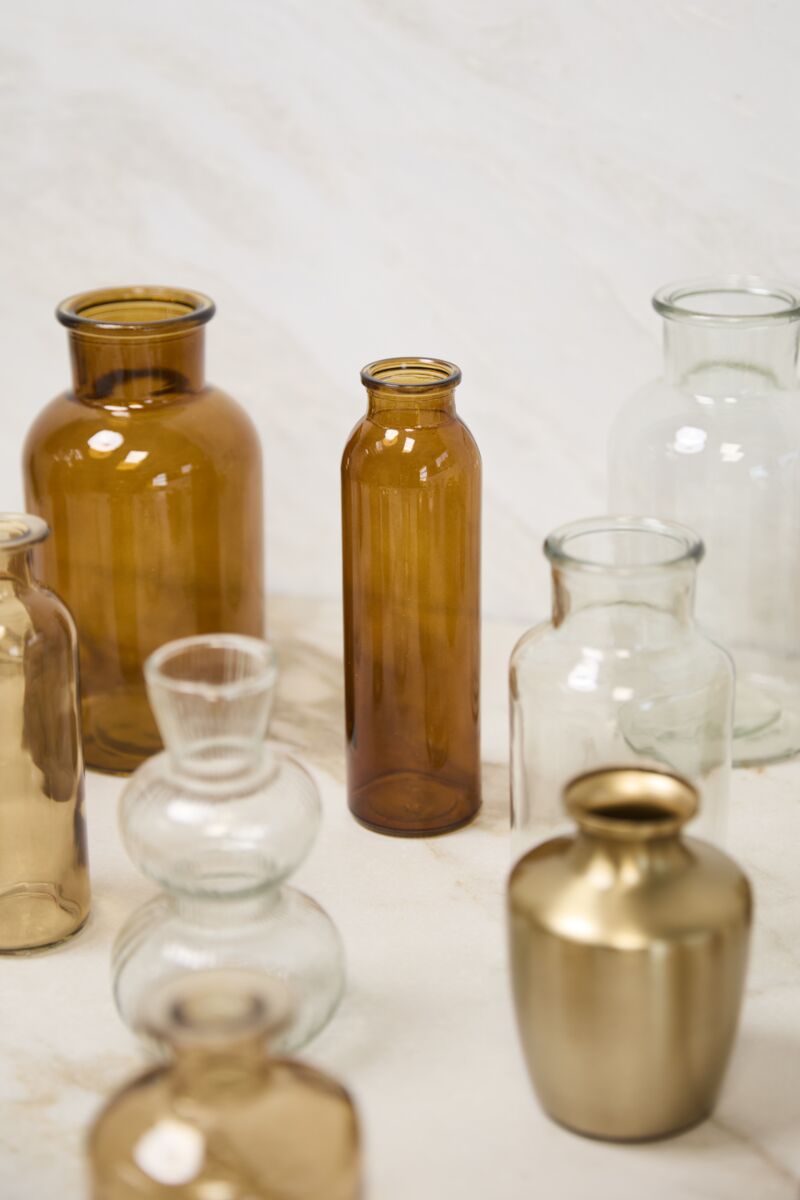 Design Shop Amber Billie Bottle, 2.25" X 7.5".
