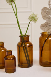 Design Shop Amber Billie Bottle, 4" X 8".
