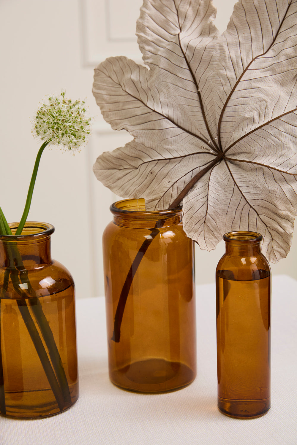 Design Shop Amber Billie Bottle, 4.25" X 8.25".