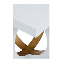 Chelsea House Swoop Side Table - White