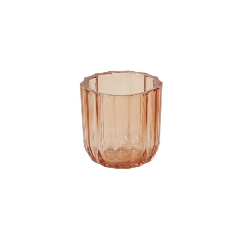 Design Shop Orange Tanger Votive, 3.5" X 3.5", Set of 4.