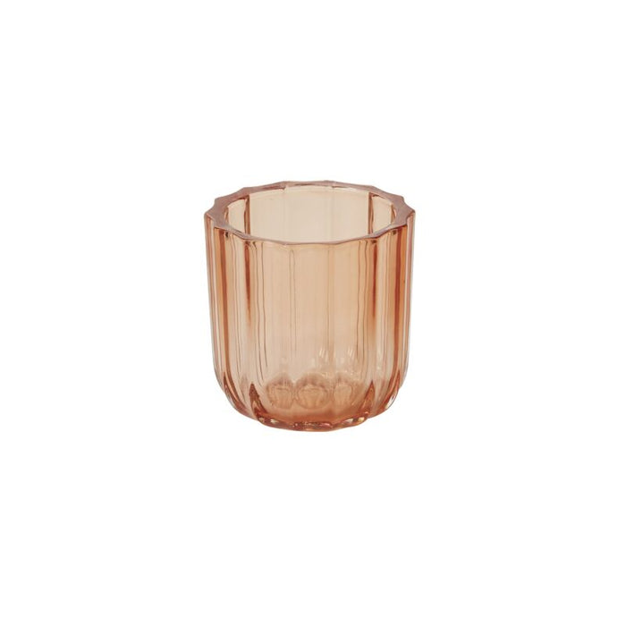 Design Shop Orange Tanger Votive, 3.5" X 3.5", Set of 4.