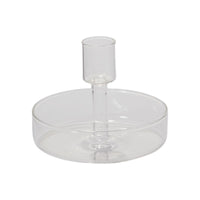 Design Shop Clear Adeline Candleholder, 4.25" X 3.5".